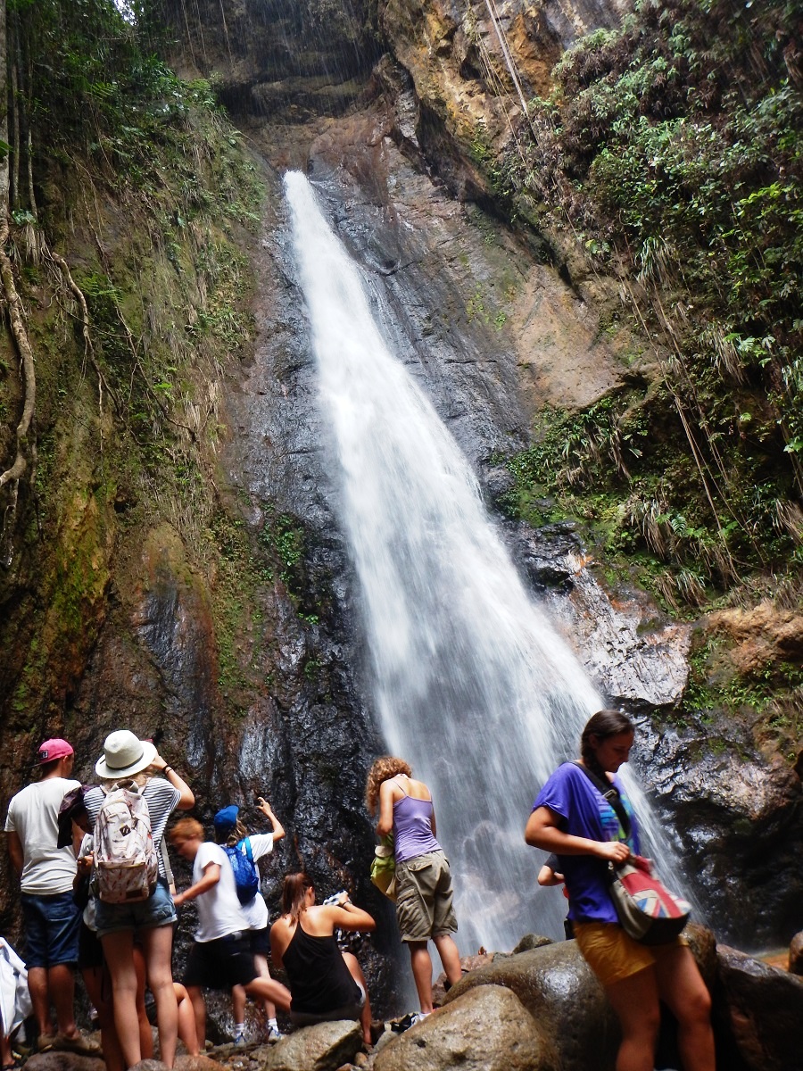 Wodospad na Dominice.