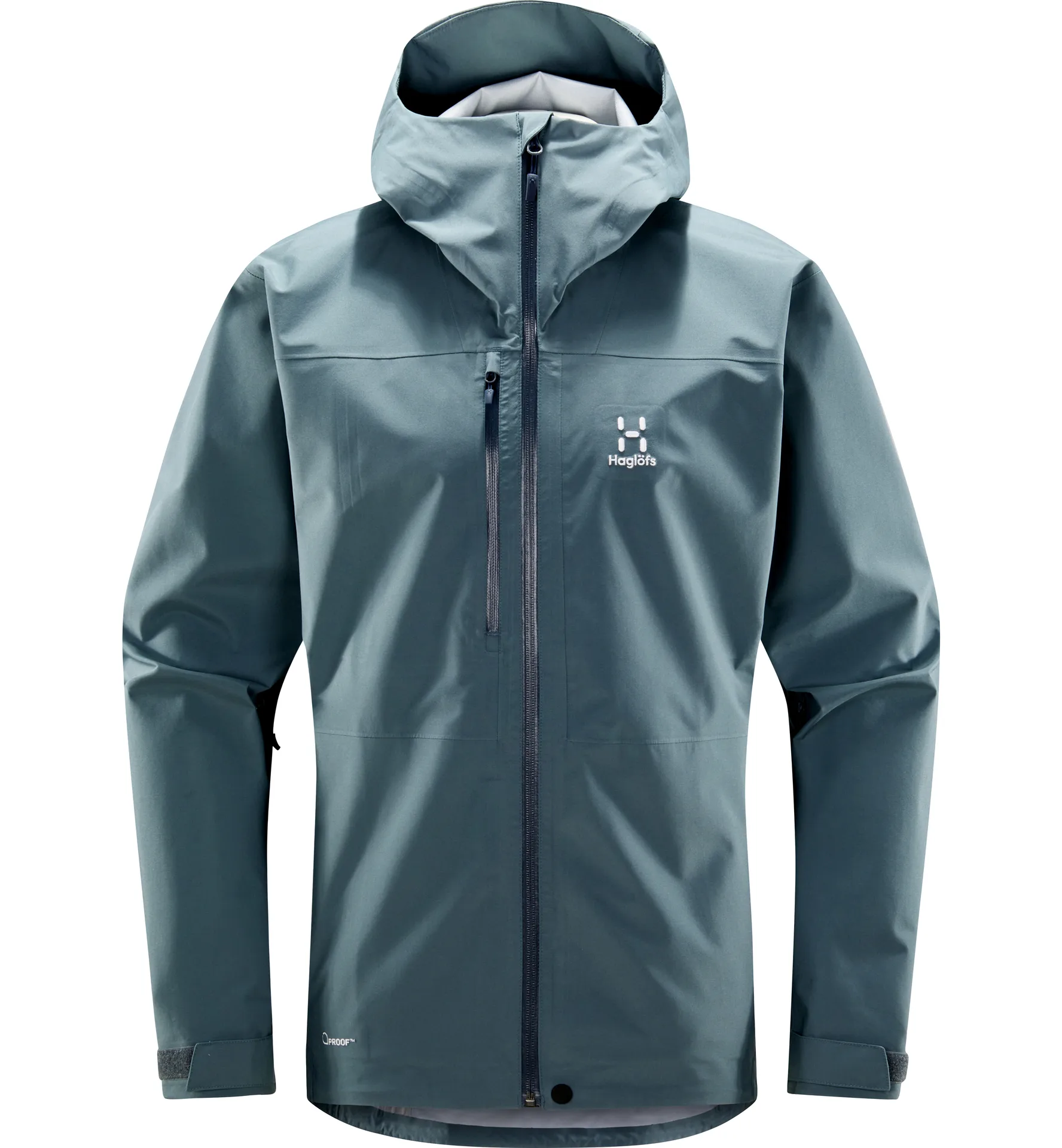 Wodoodporna kurtka męska Haglöfs Front Proof Jacket Men - Steel Blue -  Trekmondo