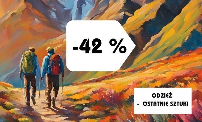 Super rabat - ostanie sztki odzieży górskiej Super rabat - ostanie sztki odzieży górskiej