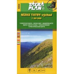 Mapa Nízke Tatry - východ 1:50 000 Tatra Plan