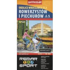 Mapa Okolice Wrocławia dla rowerzystów i piechurów. Galileos
