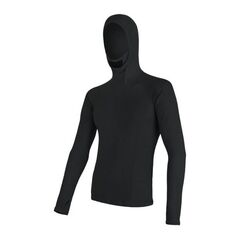 SENSOR -  bluza z kapturem męska MERINO DF black