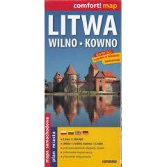 ExpressMap - Litwa Wilno Kowno, 1:700 000