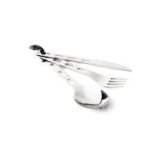 GSI Outdoors - Zestaw sztućców Glacier Stainless 3 pc Ring Cutlery