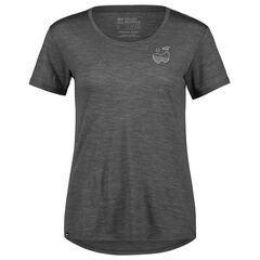 Mons Royale - Koszulka damska Zephyr Merino Cool Tee- Mountain Art - Smoke