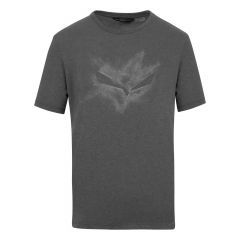 Salewa - Koszulka męska Pure Chalk Dry M T-Shirt onyx melange