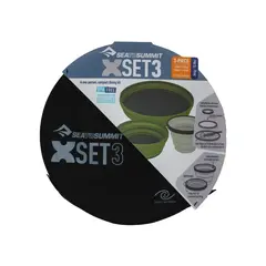 Sea To Summit X-Set: - kompletny zestaw składanych naczyń z pokrowcem z asortymentu sklepu górskiego Trekmondo.pl