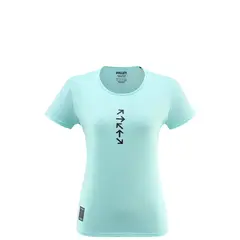Koszulka damska Millet Intense Print TS SS - Aruba Blue, Rozmiar: XS