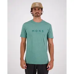 Koszulka męska Mons Royale M Zephyr Merino Cool T-Shirt - Smokey Green, Rozmiar: S