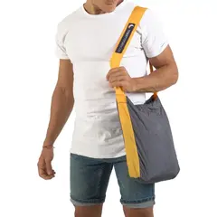 Ticket To The Moon - Torba Eco Bag Small - Dark Grey / Dark Yellow