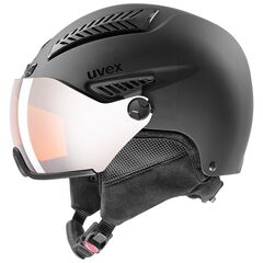 UVEX Kask narciarski Hlmt 600 Visor, Rozmiar: 55-57, Kolor: czarny