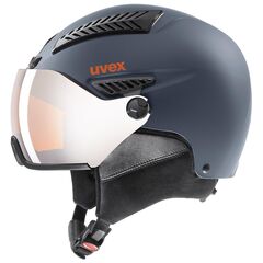 UVEX Kask narciarski Hlmt 600 Visor, Rozmiar: 55-57, Kolor: szary