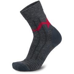 MEINDL Skarpety trekkingowe damskie z wełną merino MT3.5 Lady, Rozmiar: 36/38, Kolor: szary/czerwony
