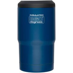 360 DEGREES Butelka na zimne napoje Vacuum Insulated Beer Cozy ciemno niebieska