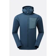 Rab bluza męska z kapturem Superflux Hoody Tempest Blue, Rozmiar: M