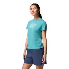 Columbia T-shirt damski Ruby Springs Graphic Fitted SS Teal, Bearly Swirl, Rozmiar: S