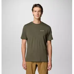 Columbia T-shirt męski Thistletown Hills Short Sleeve - Greenscape Heather, Rozmiar: S