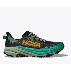 Hoka - Trailowe buty do biegania damskie Speedgoat 6 black / aloe vera, Rozmiar: 38