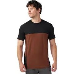 Smartwool T-shirt męski MTB Short Sleeve Merino - Sable Brown-Black, Rozmiar: L