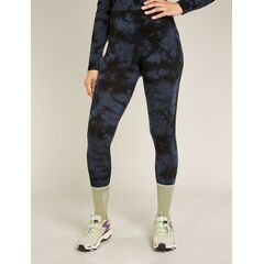 Icebreaker - Legginsy damskie z wełny merino 260 Fastray 25 z wysokim stanem - Cloud Dye, Rozmiar: XS
