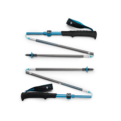 Black Diamond - Kije trekkingowe Distance Carbon FLZ Poles - Desert Sky, Rozmiar: 105 - 125 cm