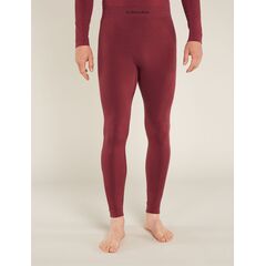 Icebreaker - Legginsy męskie bezszwowe z mieszanki wełny merino 260 ZoneKnit - port, Rozmiar: M