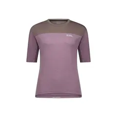 Mons Royale - Koszulka damska Diversion Merino Bike Jersey Short Sleeve - Mauve / Iron, Rozmiar: S