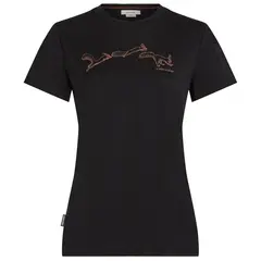 Icebreaker koszulka damska Merino 150 Tech Lite SS T-Shirt Airbourne Squirrel - black, Rozmiar: L