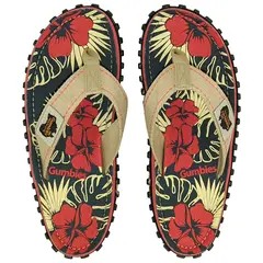 Gumbies - Klapki Unisex Islander Flip-Flops - denim / hibiscus, Rozmiar: 37