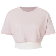 Super.Natural koszulka damska Crop Losee Tee - orchid ice / fresh white, Rozmiar: M