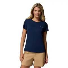 Columbia koszulka damska Zero Rules Light SS Crew Collegiate Navy, Rozmiar: S