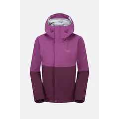 Rab kurtka przeciwdeszczowa damska Firewall Jacket Wmns - Plum/Mulberry, Rozmiar: XS