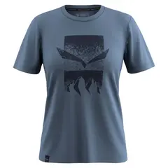 Salewa - Koszulka damska Eagle 3CIME T-SHIRT - W java blue, Rozmiar: XS