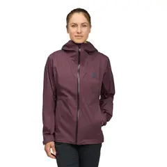 Black Diamond - Kurtka przeciwdeszczowa damska W Fineline Stretch Shell Jacket - Fig, Rozmiar: S
