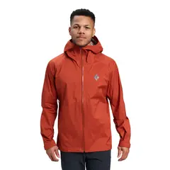 Black Diamond - Kurtka przeciwdeszczowa męska Fineline Stretch Shell Jacket Burnt Sienna, Rozmiar: M