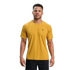 Black Diamond - T-shirt męski M DISTANCE SS TECH TEE - Amber, Rozmiar: S