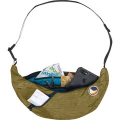 Ticket To The Moon - Torba Upcycled Sling Bag -  Olive Brown