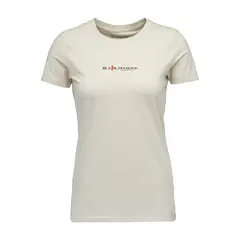 Black Diamond - T-shirt damski HERITAGE WORDMARK SS TEE - Off White, Rozmiar: S