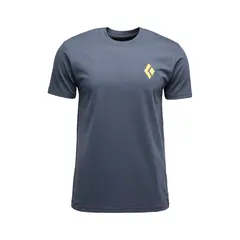 Black Diamond - T-shirt męski  M SHREDDED SS TEE - Charcoal, Rozmiar: S