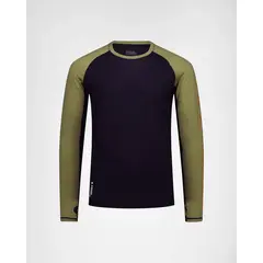 Mons Royale koszulka męska merino Temple Tech LS - Fern / Black, Rozmiar: M