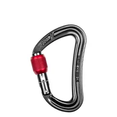 Ocun - Karabinek RAVEN Screw - Anthracite / Red