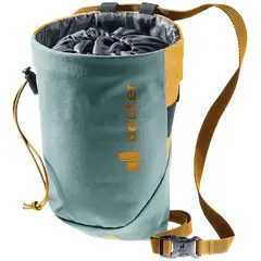 Deuter woreczek na magnezję Gravity Chalk Bag II L - teal - cinnamon