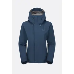 Rab kurtka przeciwdeszczowa damska  Downpour Jacket Wmns - Tempest Blue, Rozmiar: XL