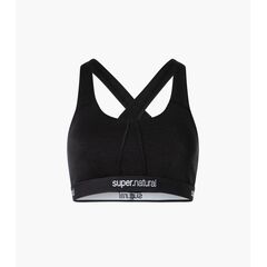SUPER.NATURAL Biustonosz sportowy damski Feel Good Bra czarny, Rozmiar: XS