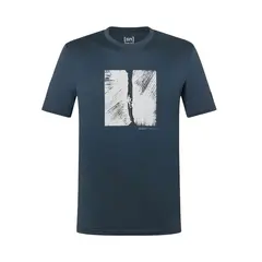 SUPER.NATURAL z krótkim rękawkiem męska Crevice Tee  niebieska, Rozmiar: L