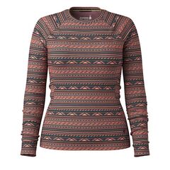 Smartwool koszulka damska W'S Classic Thermal Merino Base Layer Crew - coral reef summit soul, Rozmiar: XS