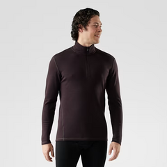 Smartwool koszulka męska M'S Classic Thermal Merino Base Layer 1/4 Zip - mink heather, Rozmiar: XL