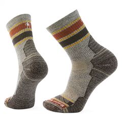 Smartwool skarpety unisex Hike Light Cushion Striped Mid Crew Socks - taupe/natural marl, Rozmiar: M (38-41)