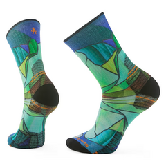 Smartwool skarpety unisex Hike Targeted Cushion Mirror Mountain Print Crew Socks -capri, Rozmiar: M (38-41)