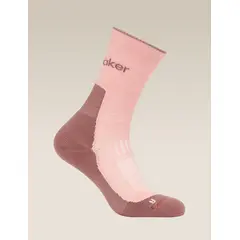 Icebreaker skarpetki merino damskie W Hike+ Light Crew  - Blush / Summit, Rozmiar: S (35-37)